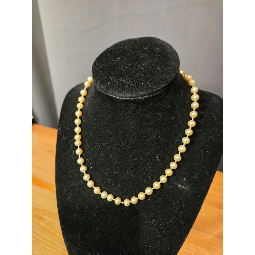 Vintage Marvella Faux Pearl Necklace, Adjustable 16